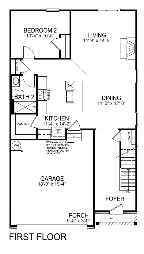Robie first floor floorplan.