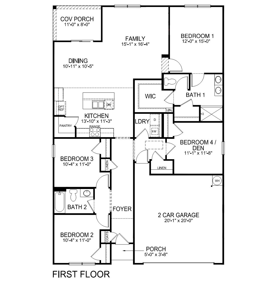 Cali first floor floorplan.