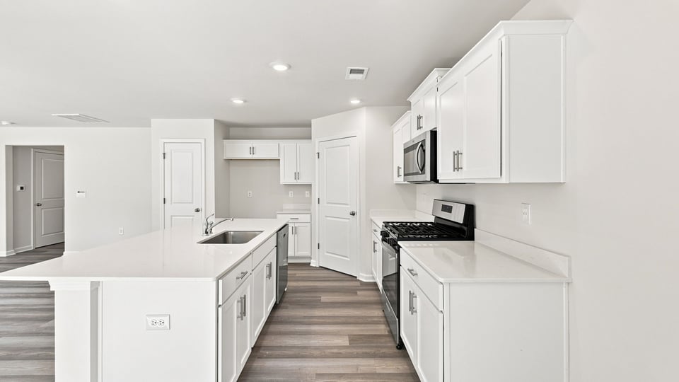 Quartz countertops.