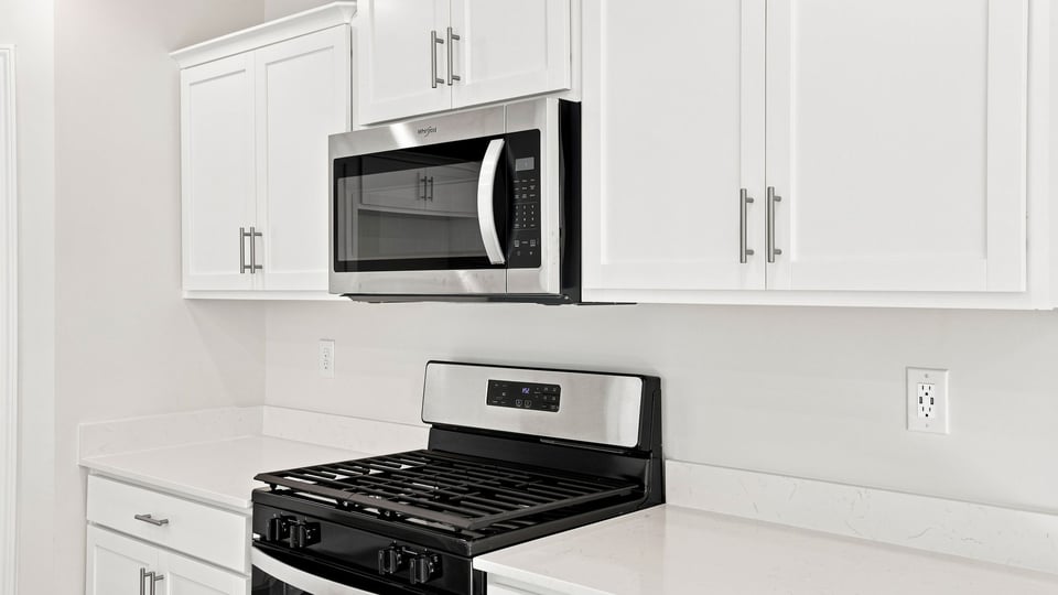 Stainless steel appliances.