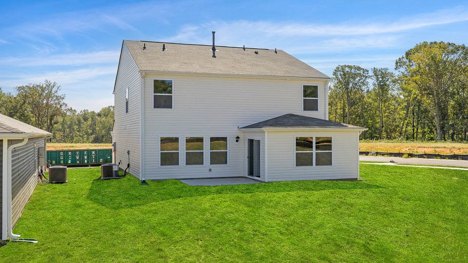 Exterior rear of home.