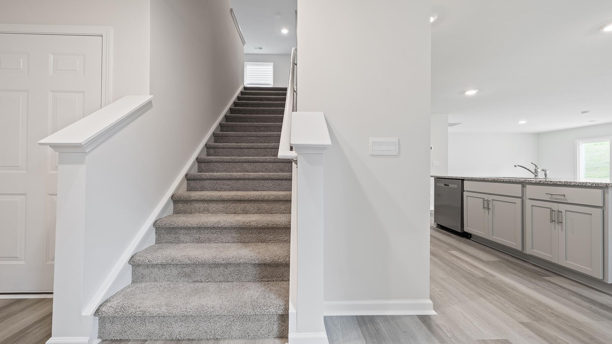 Stairway to second level.