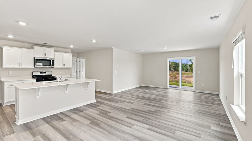 Flex room with French doors.