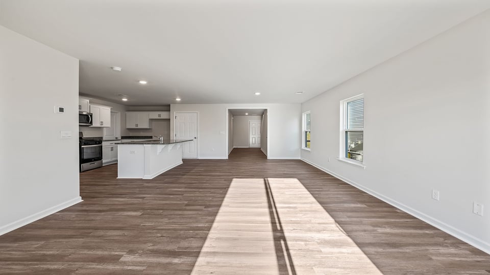 Livingroom with large windows.
