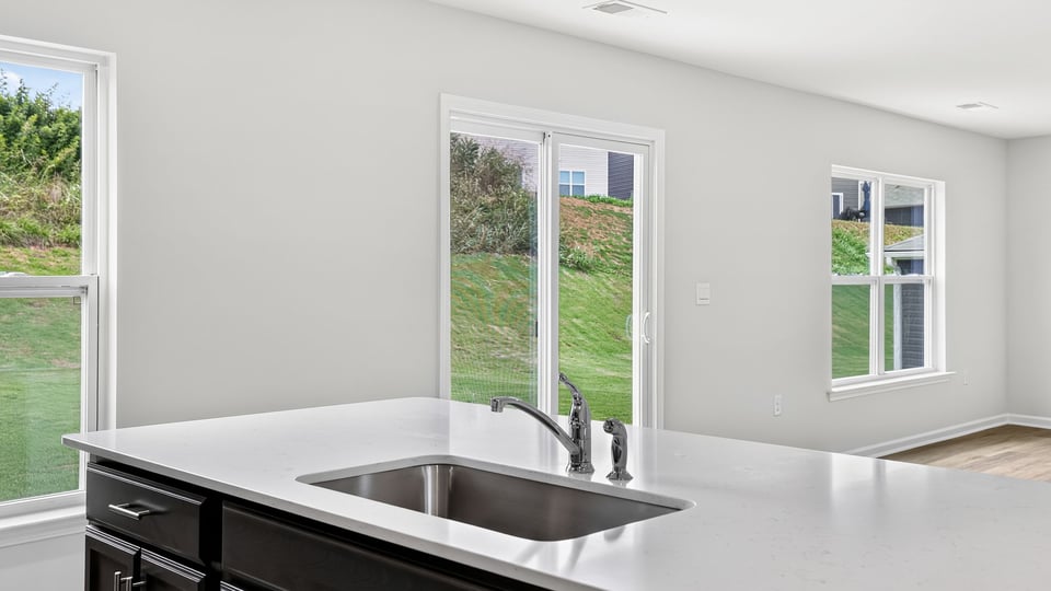 Kitchen with island.