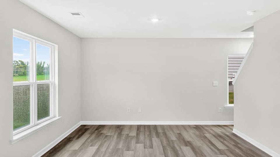 Flex room with windows.