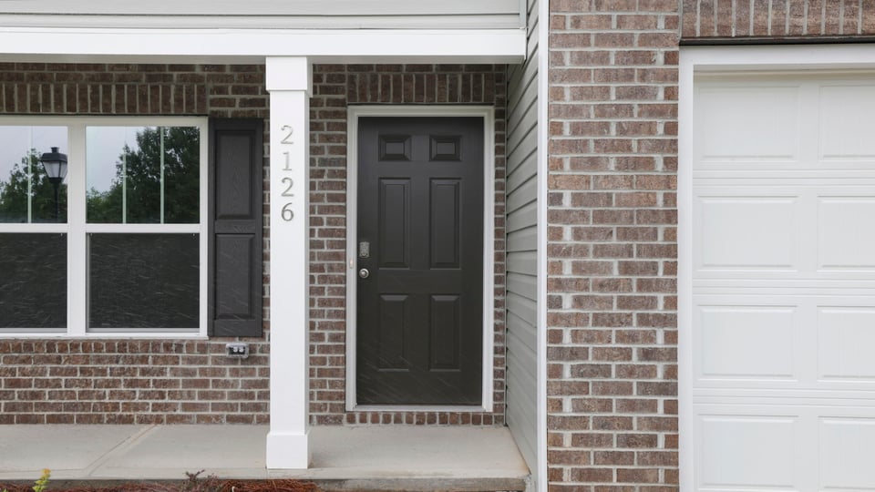 View of front door.