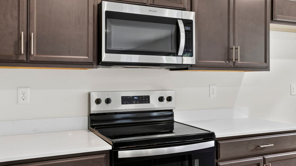 Kitchen with island.