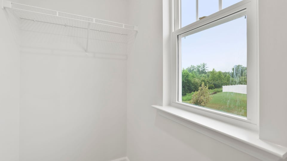 Window in closet.