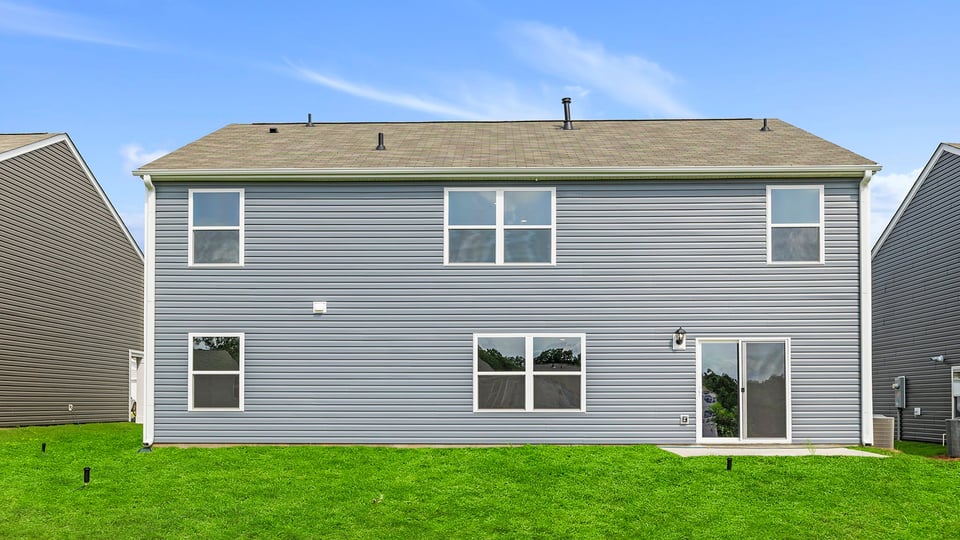 Exterior rear of home.