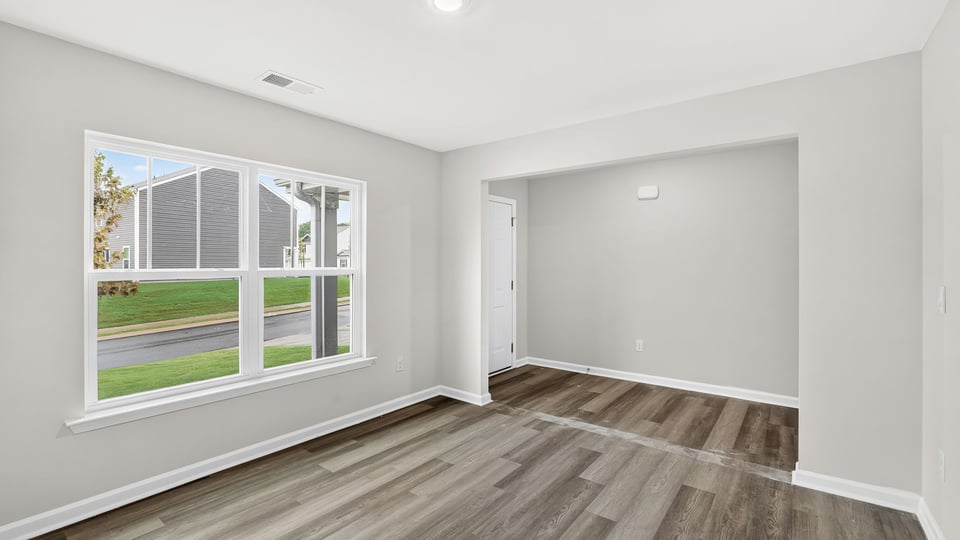 Flex room with windows.
