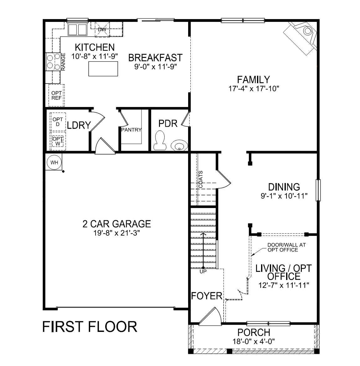 First floor floorplan.