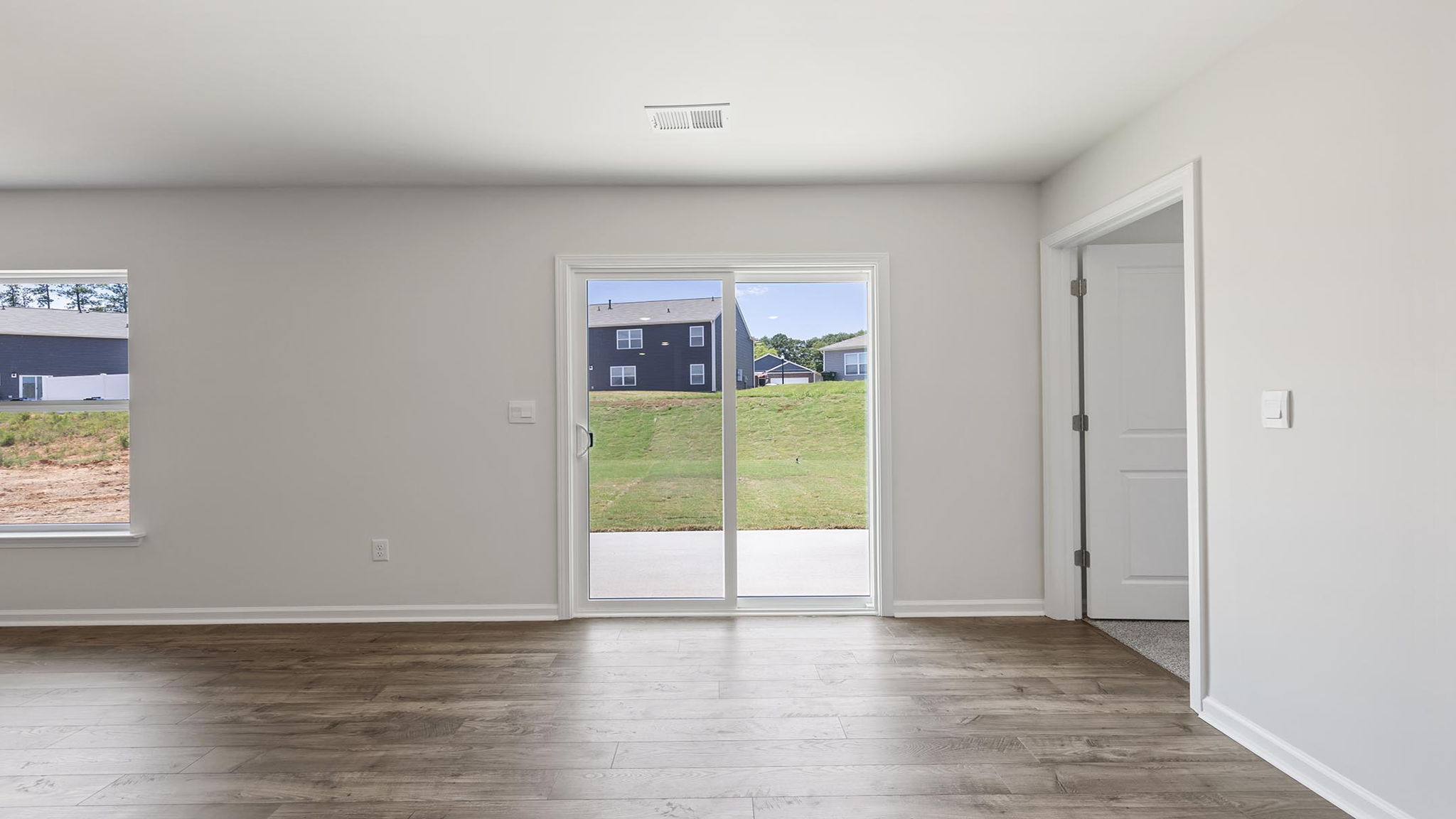 Living area with windows.