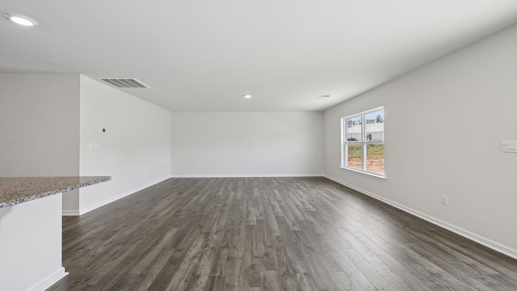 Living area with windows.
