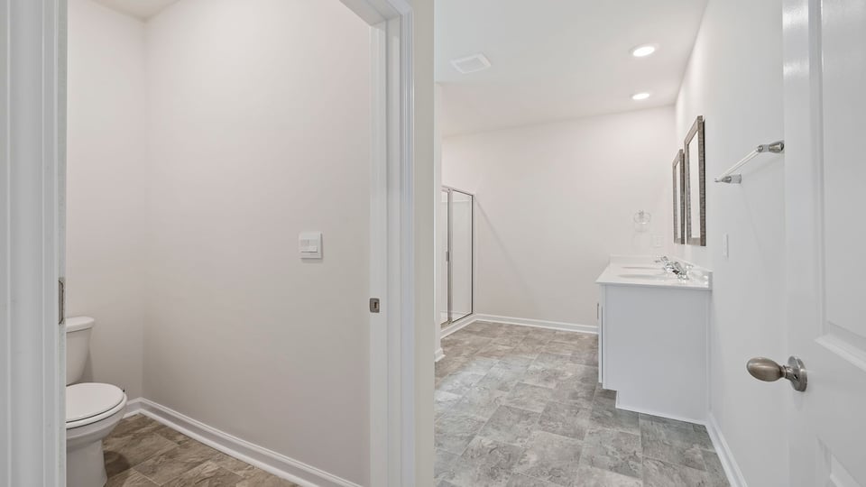 View of the water closet.