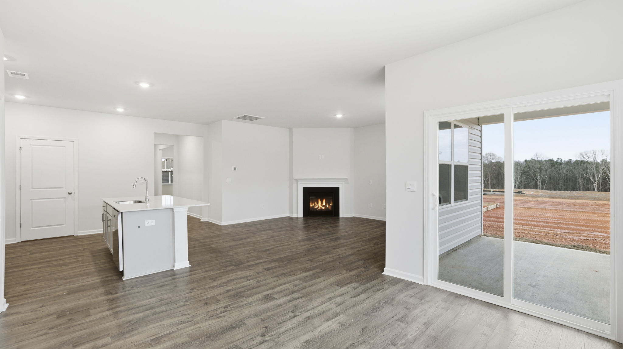 View of open floor plan.