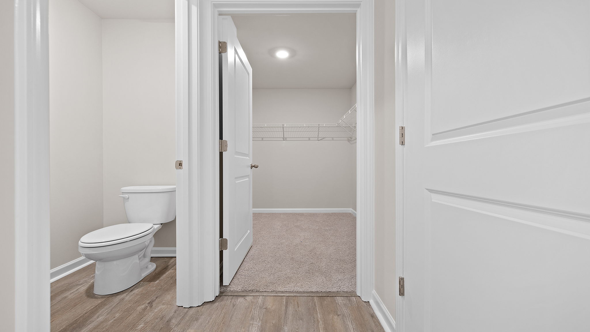 View of water closet.