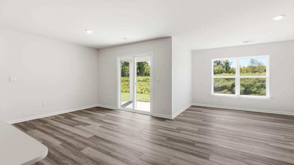 Living area with windows.