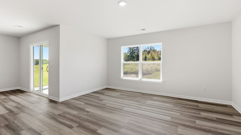 Living area with windows.