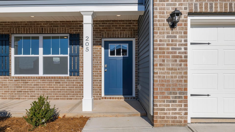 Inviting front porch.