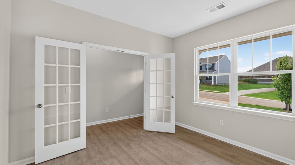 Flex room with windows.