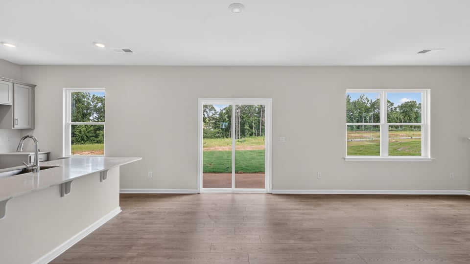Flex room with windows.