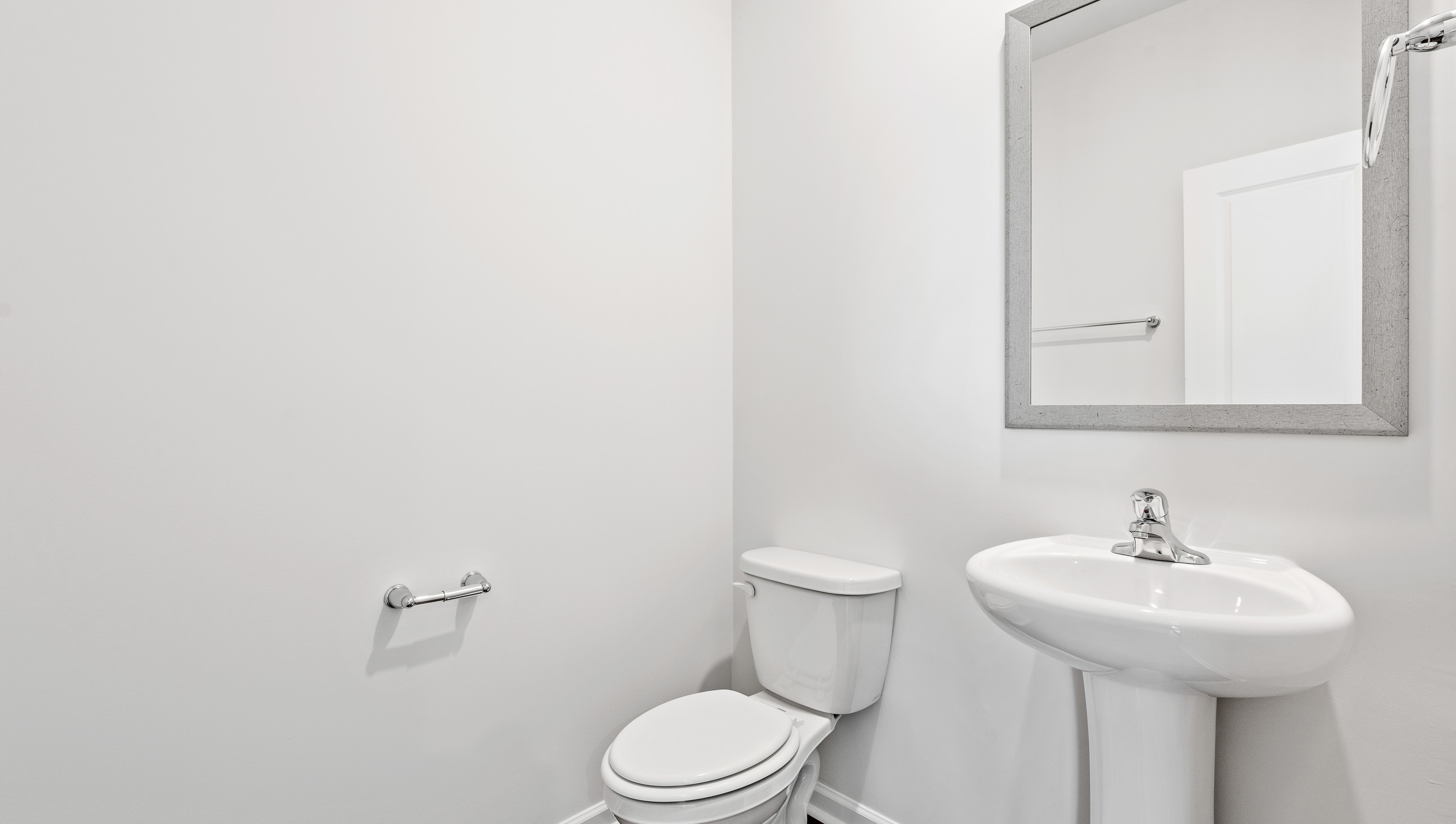 Half bathroom on main level.