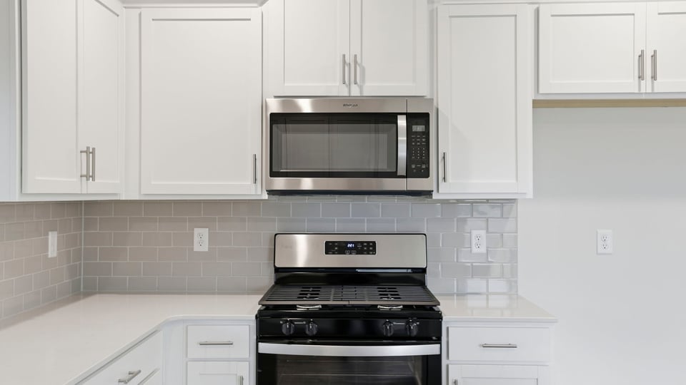 Stainless steel appliances.