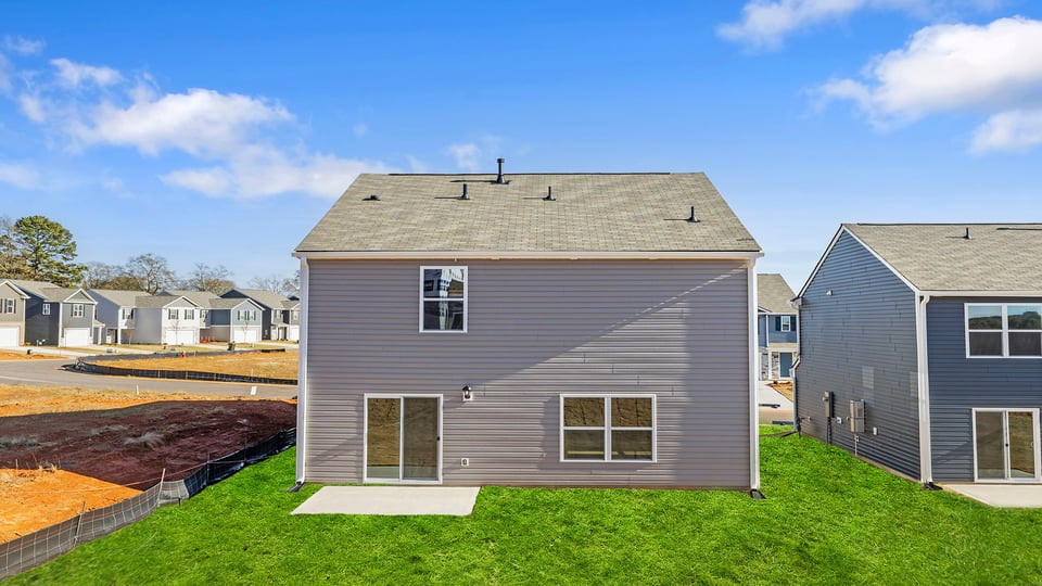 Exterior rear of home.