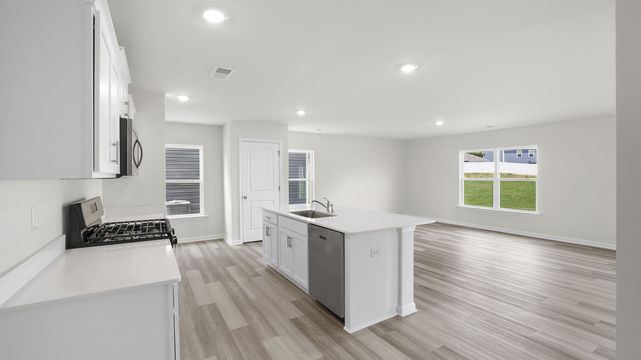 View of open floor plan.