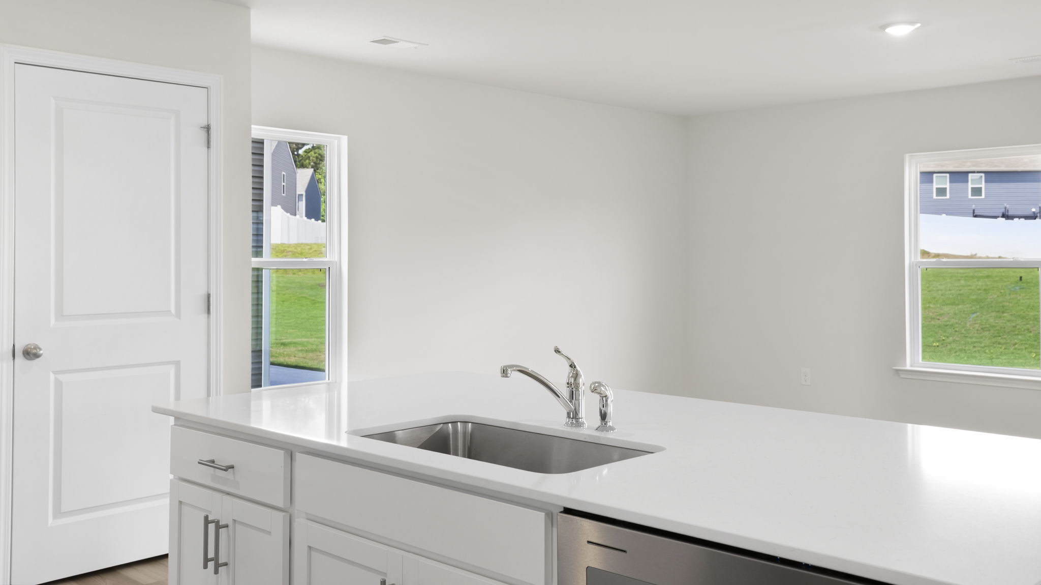 Island hosts the sink.