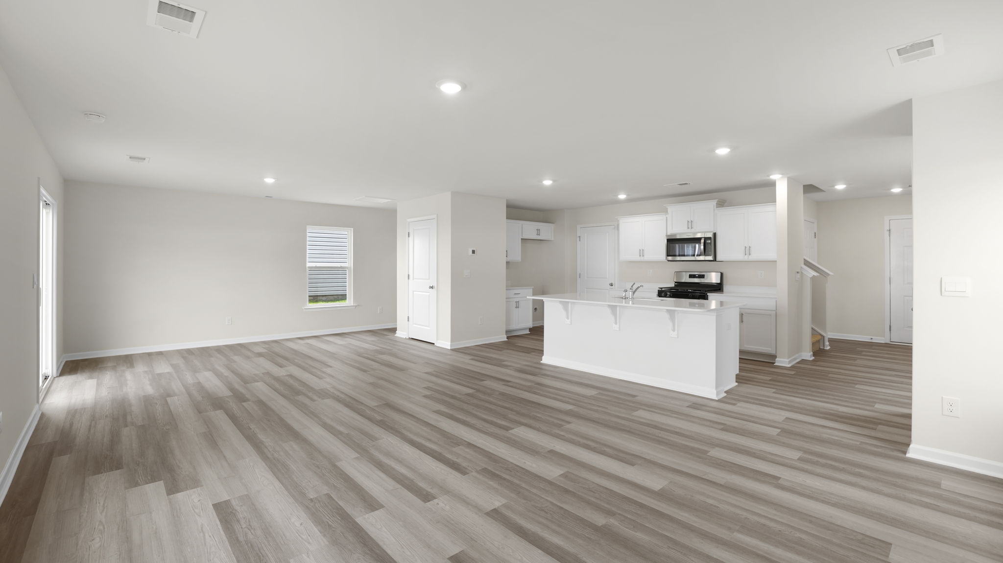 View of open floor plan.