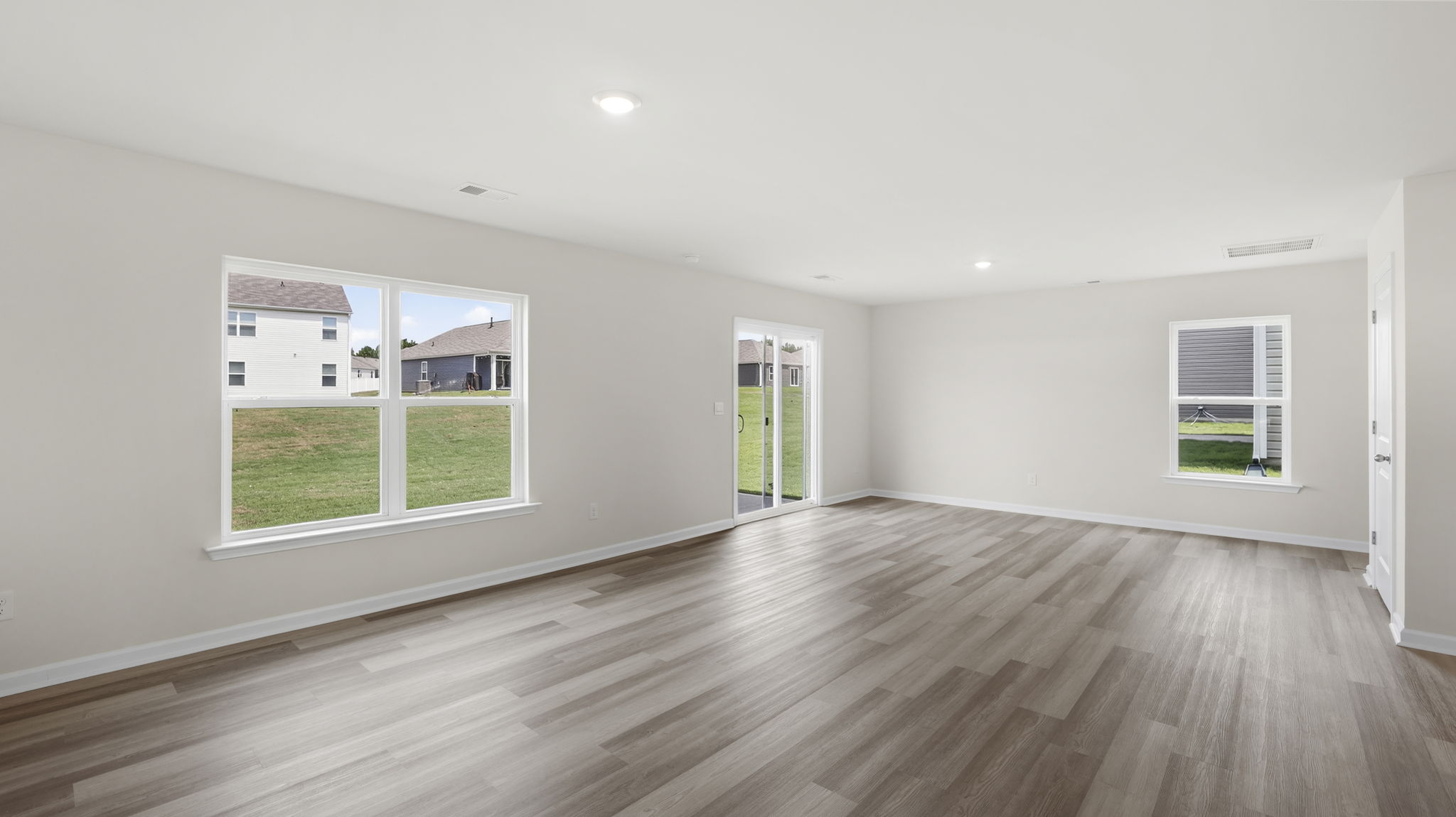 View of open floor plan.