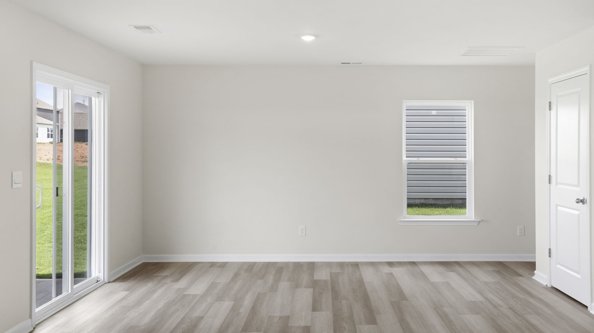 Dining area and door to the patio.