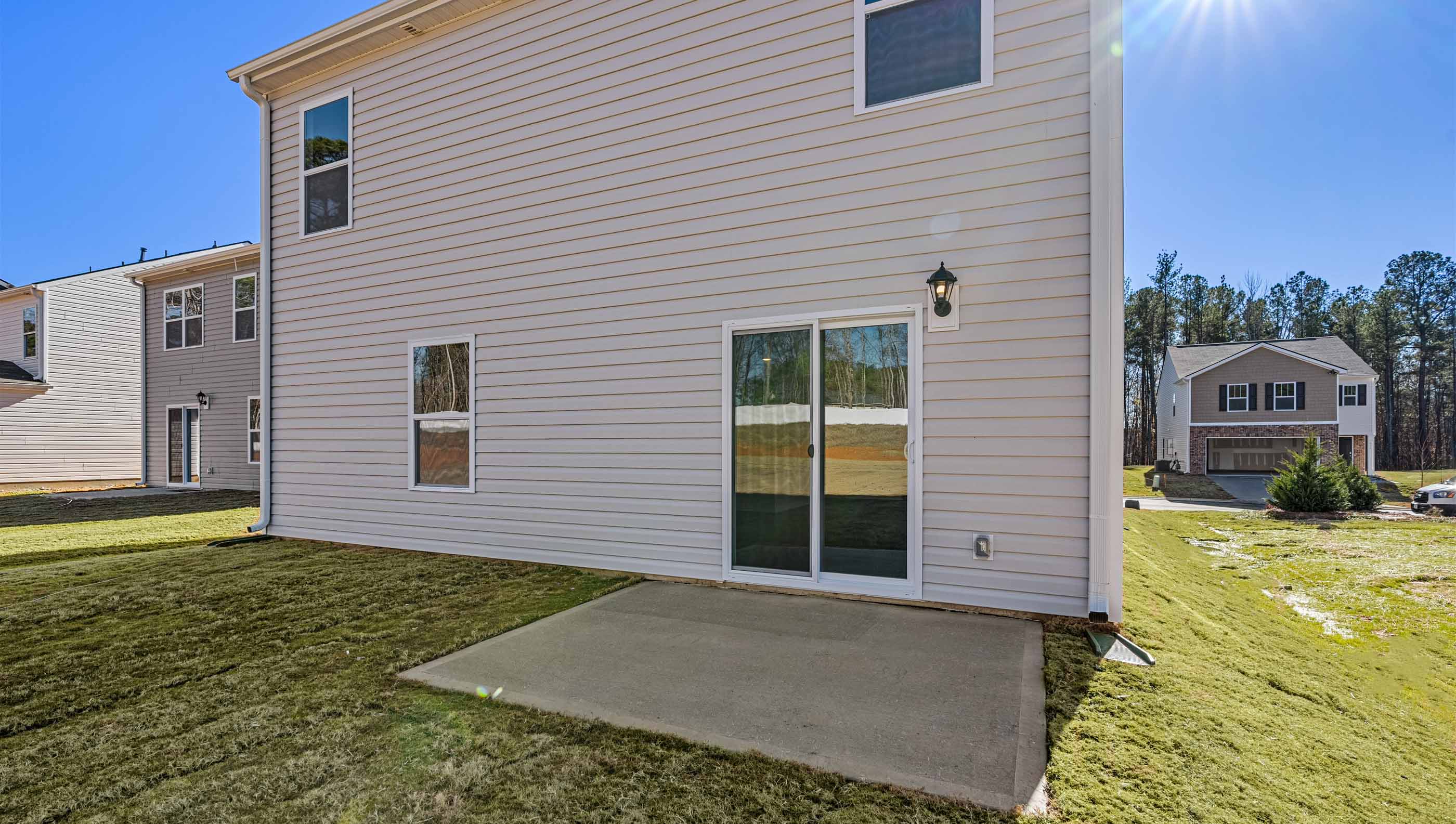 Exterior rear of home.