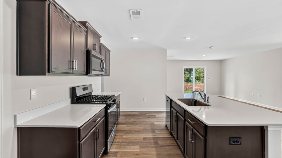 Kitchen with island.