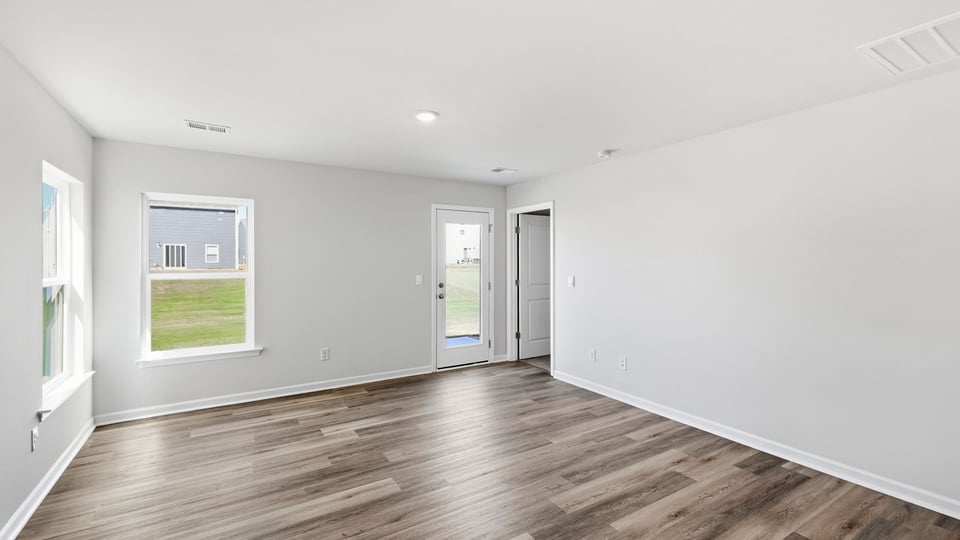 Living area with windows.