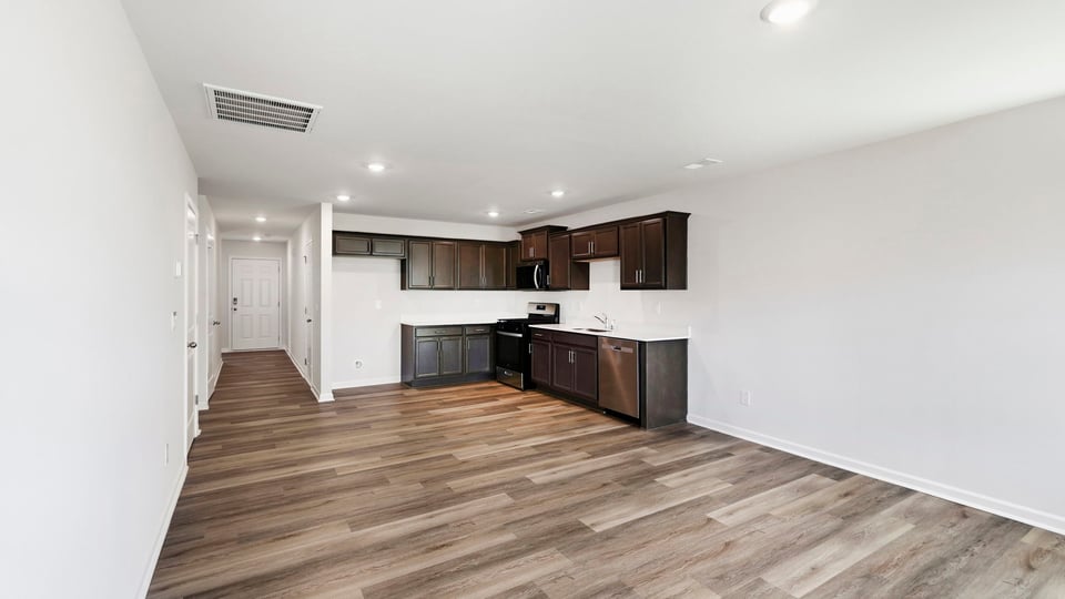 Living area with windows.