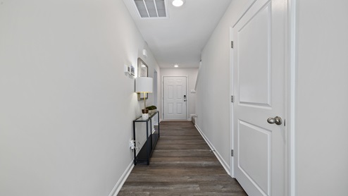 Hallway to living area.