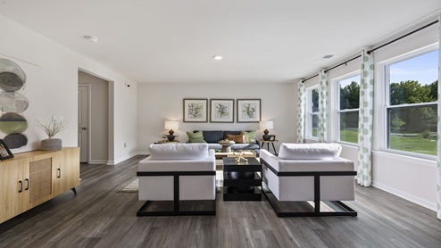 Living area with windows.