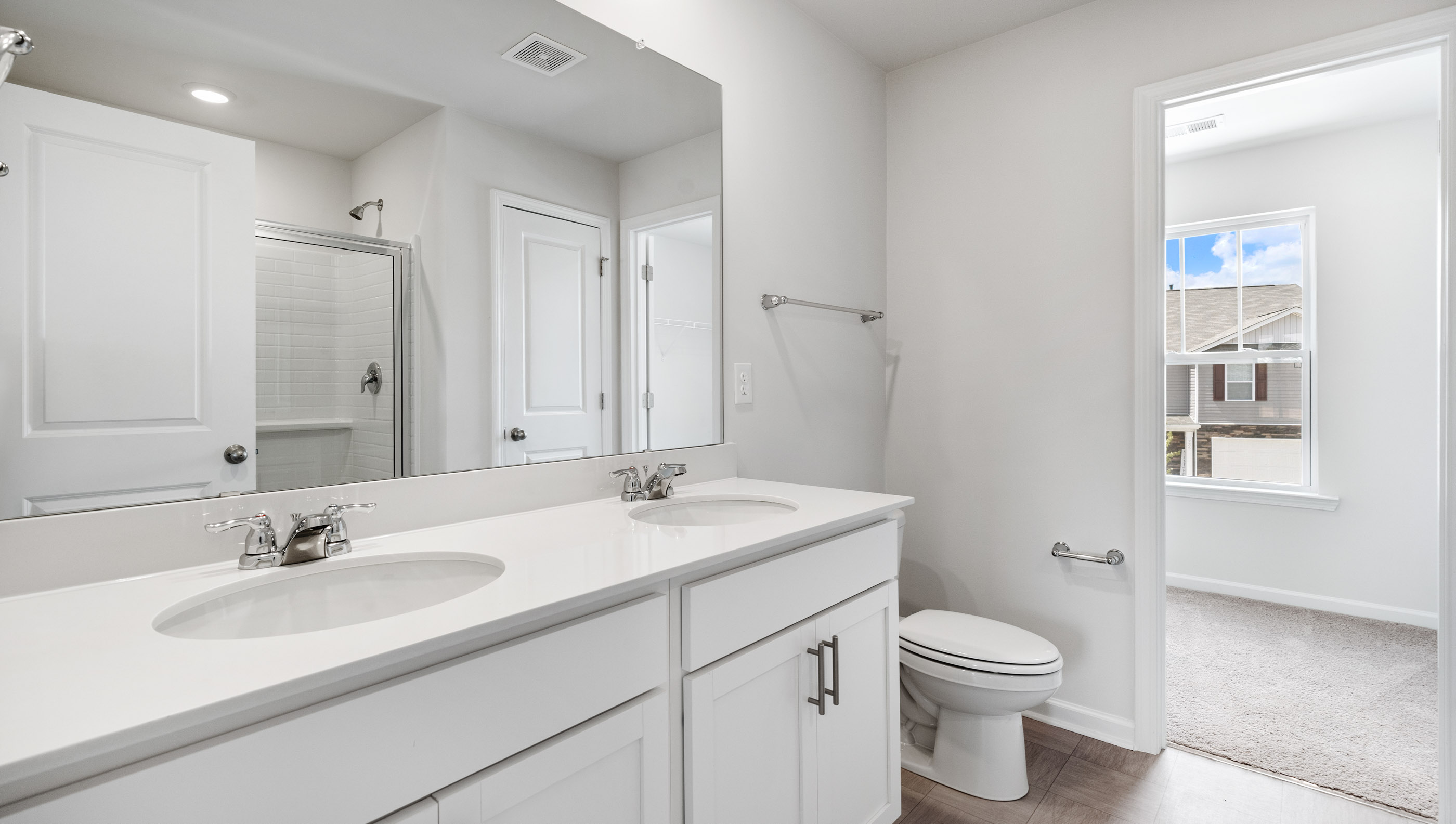 Primary bathroom with vanity.