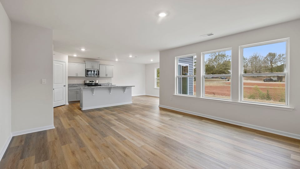 View of open floorplan.