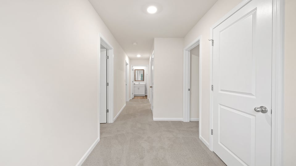 View of upper level hallway.