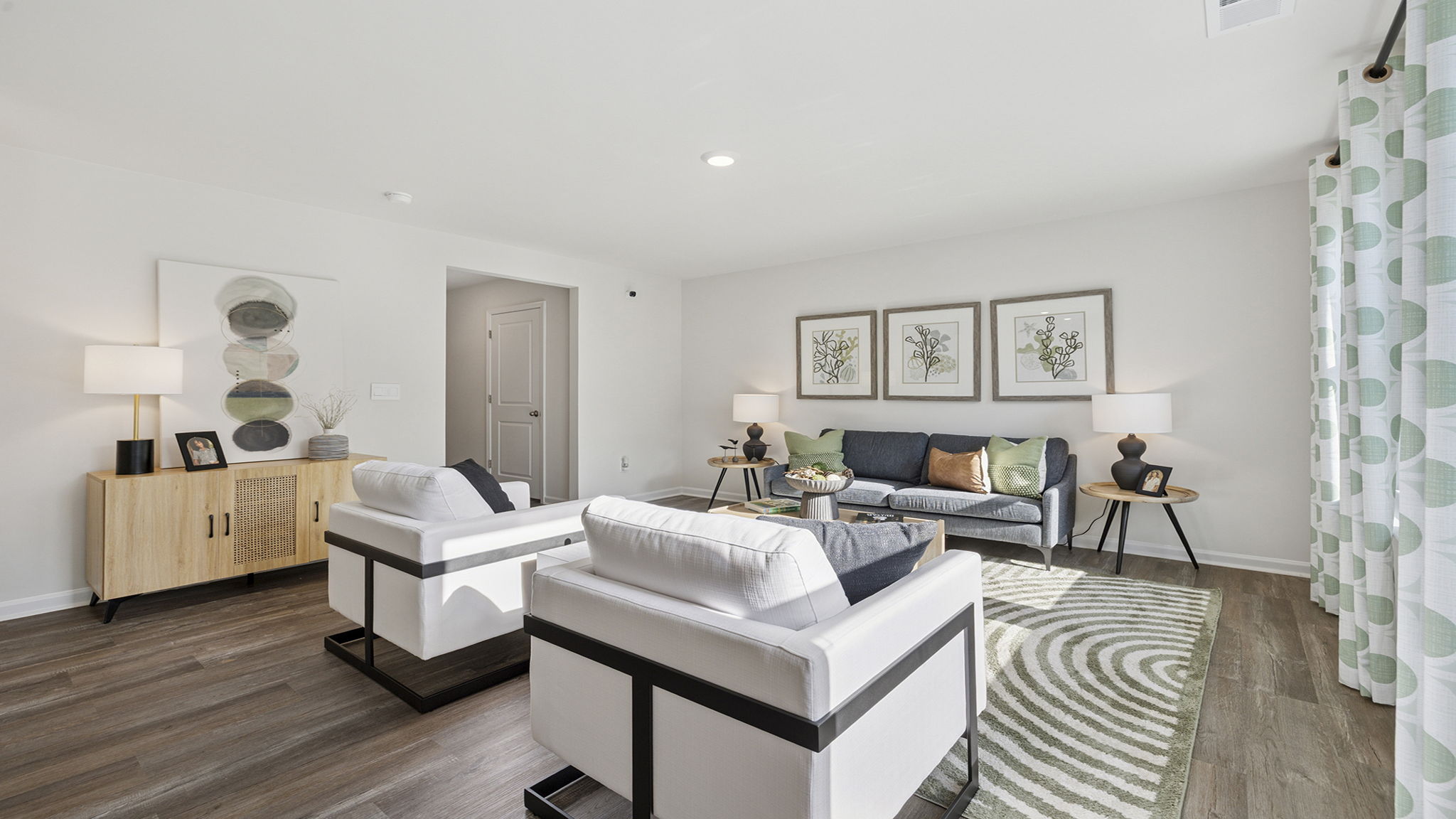 View of the living area.