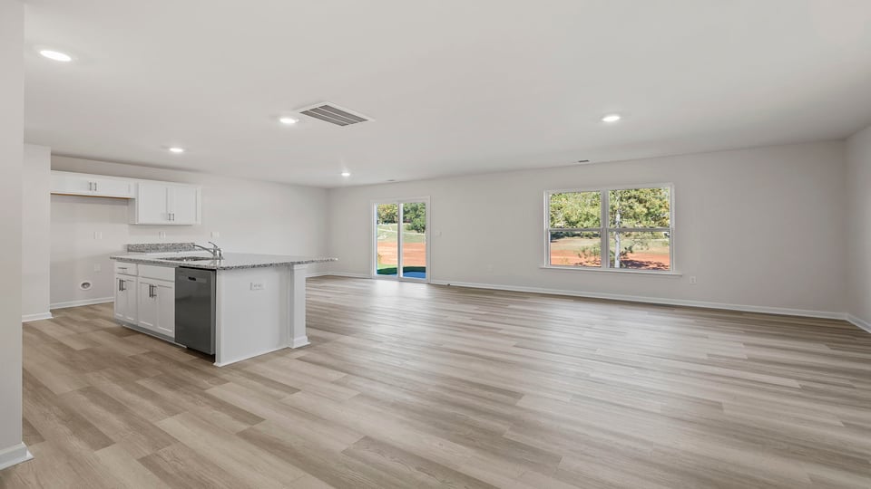 Lots of windows and natural light.