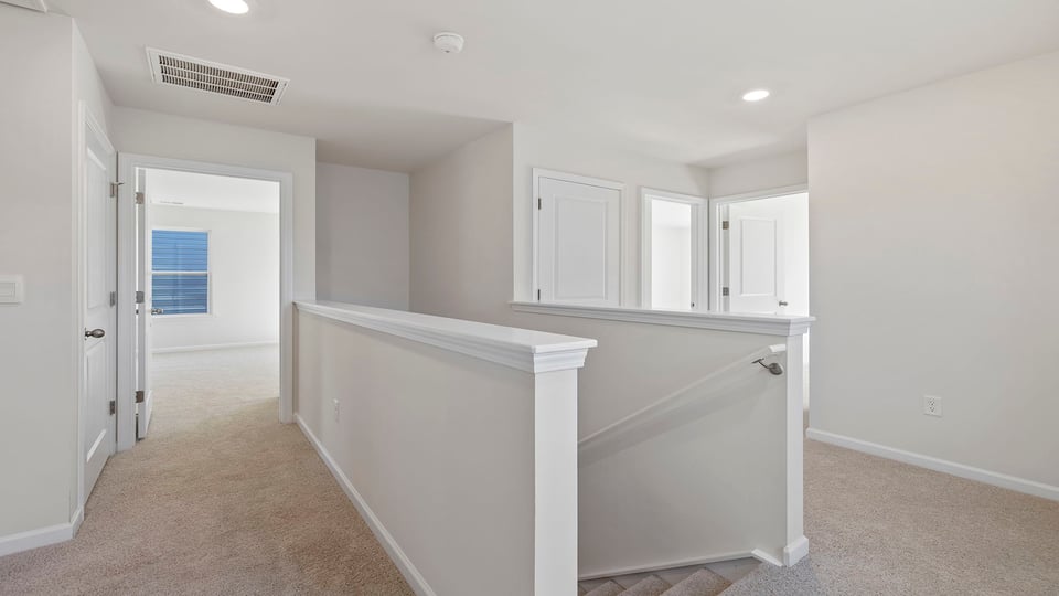 Landing to the upper level.