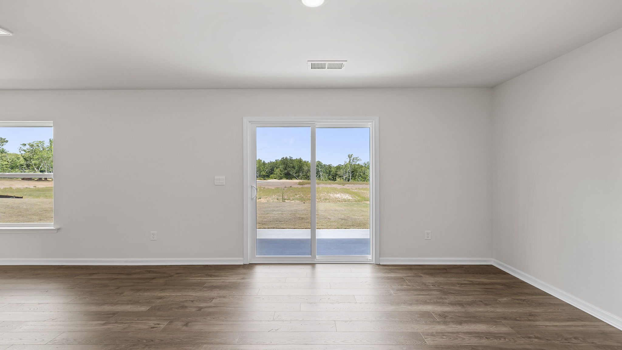 Living area with windows.