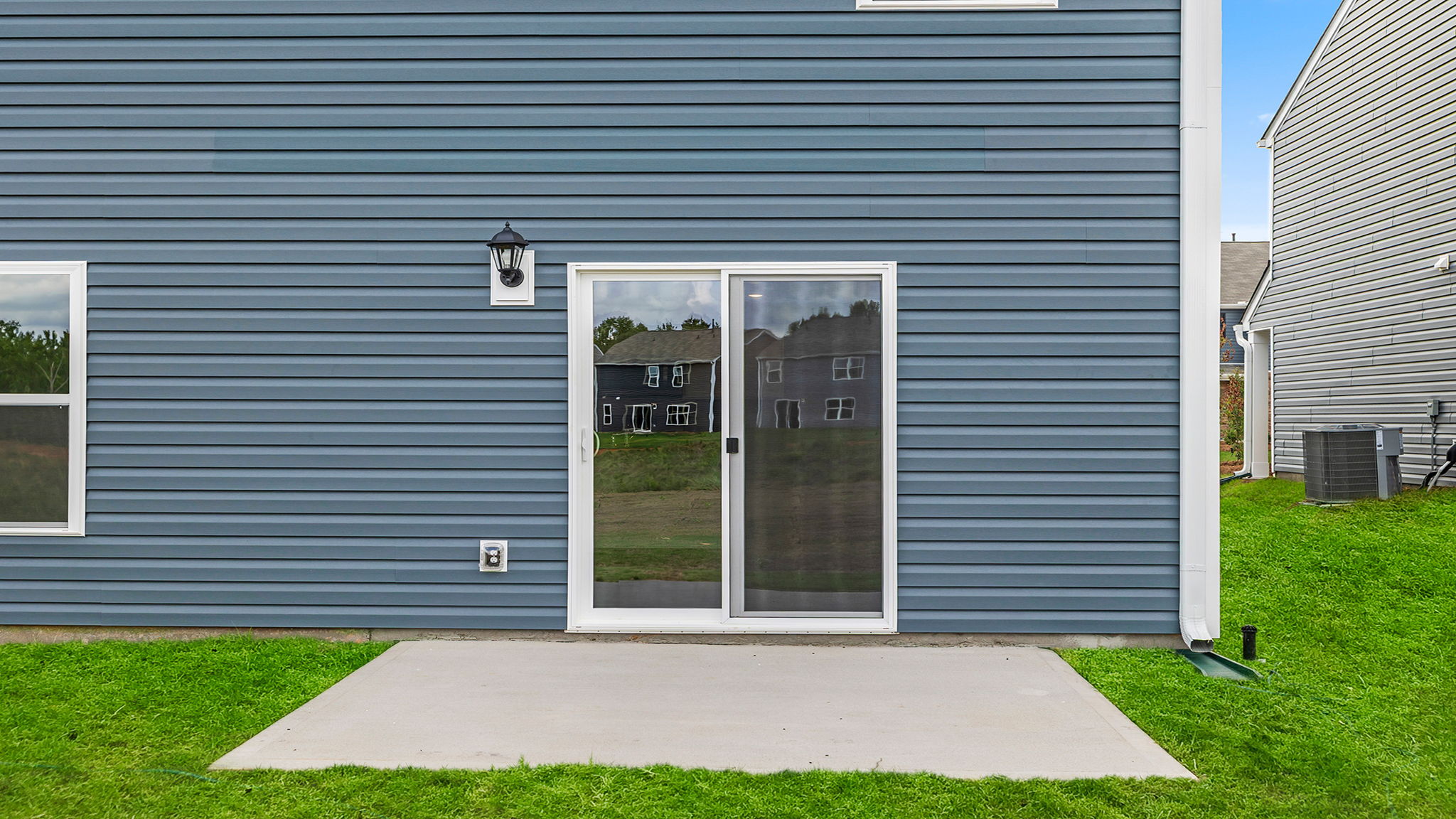 Patio on back side of home.