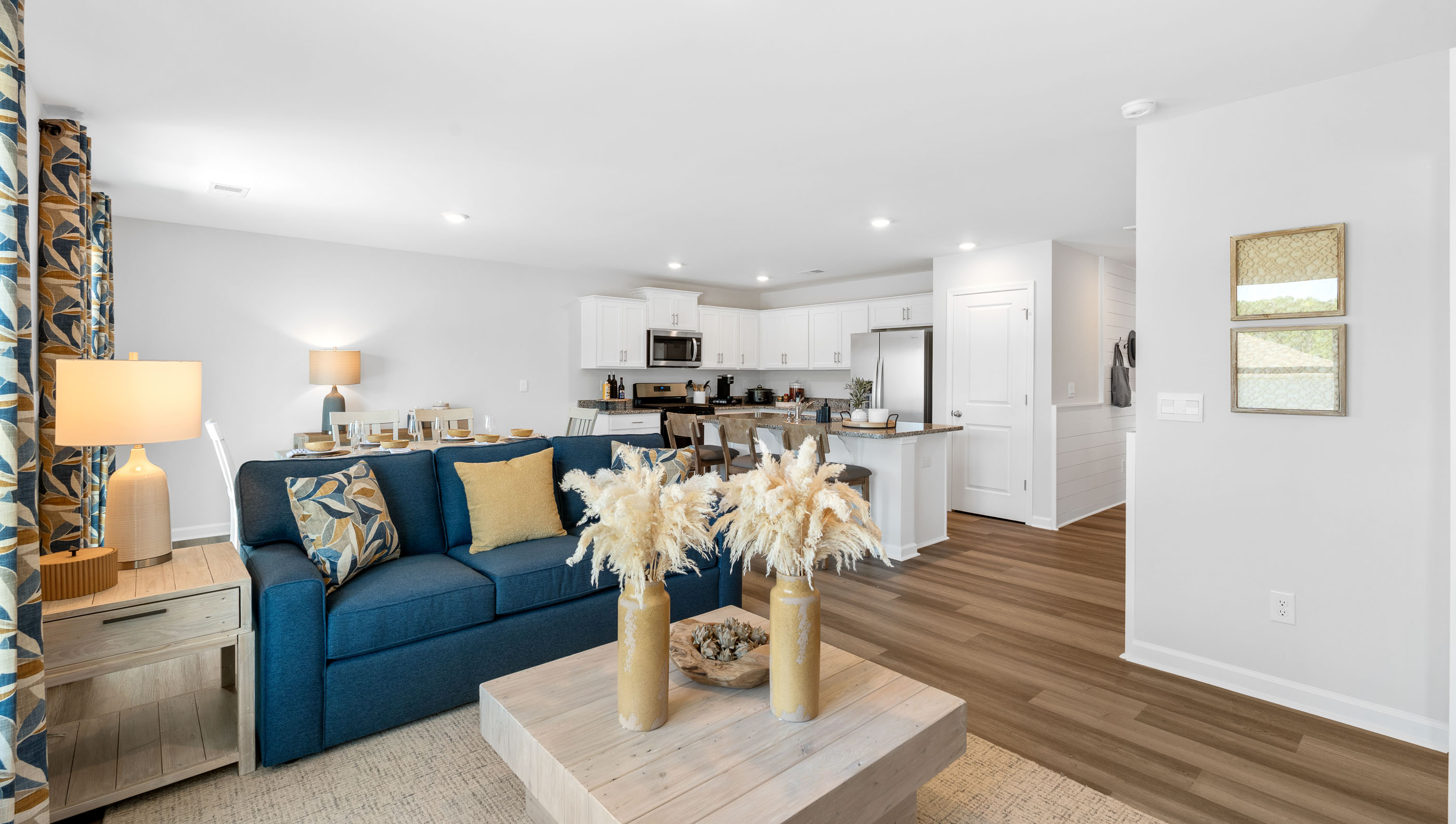 Living area with windows.