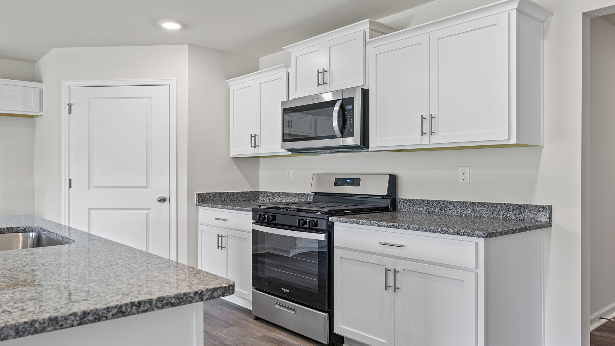 Stainless steel appliances.